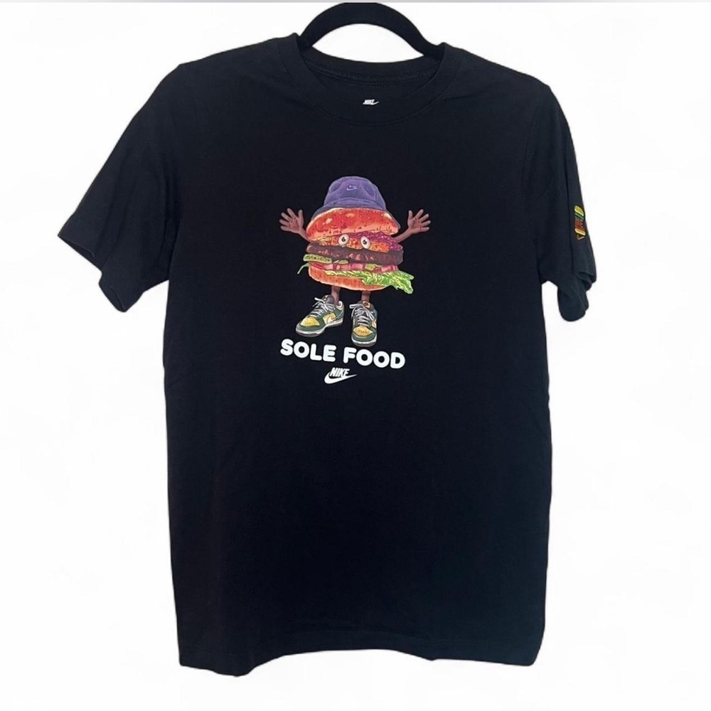 Nike “Sole Food” Graphic Tee | XL Black T-Shirt Funny Burger Sneaker Design